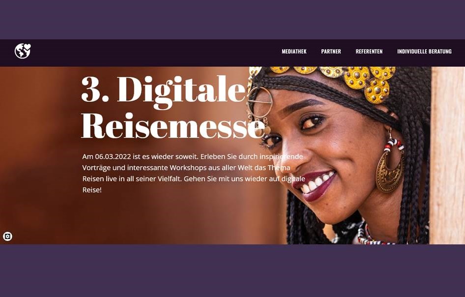 Cover photo: Screenshot of the German "Digital Travel Fair" website (digitale-reisemesse.de)