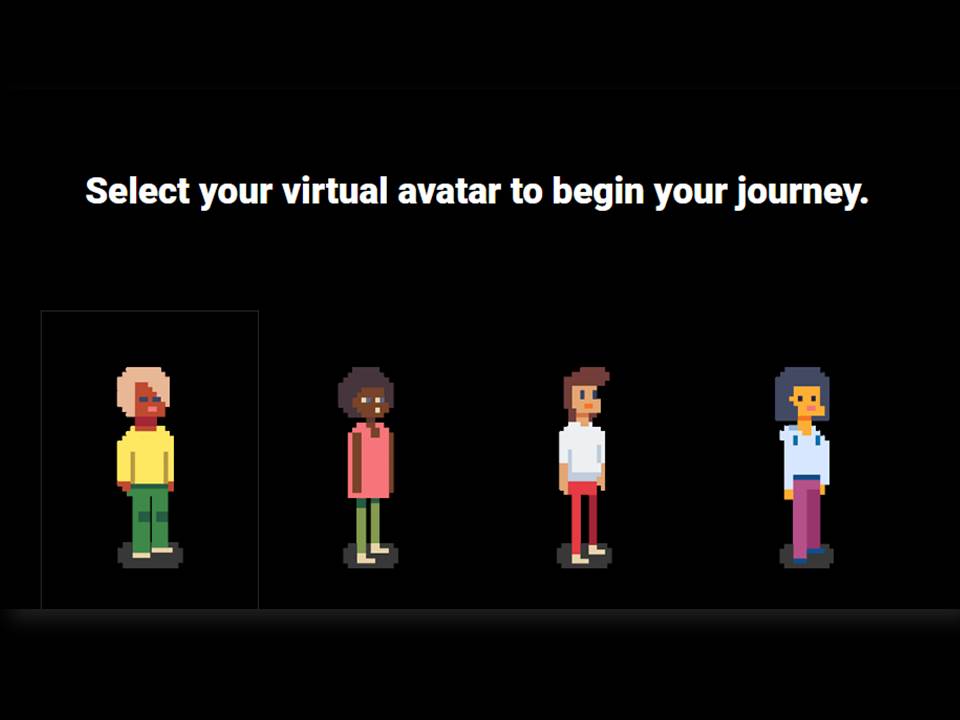 Image: Screenshot from the Shutterstock Creative Trends 2022 website. One can travel through a "Metaverse" of creative trends with an avatar.