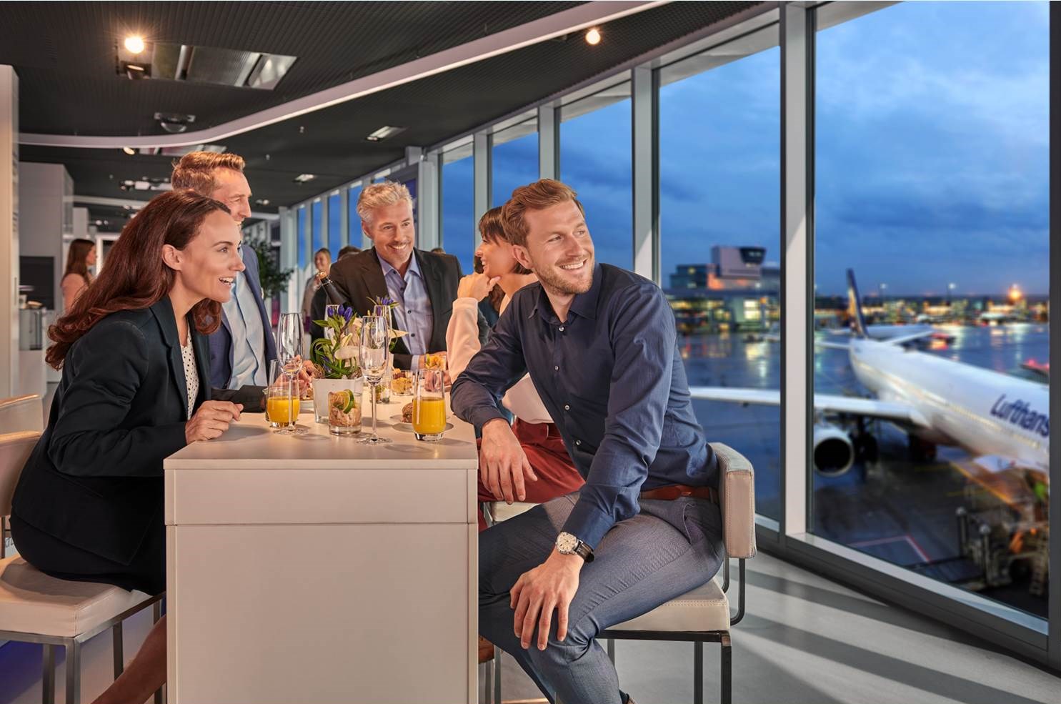 Evening event at the Fraport Visitor Center (copyrights / credits: Fraport AG)