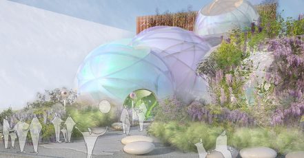 Exterior view of the Swiss Pavilion, Expo 2025 in Osaka / Japan. (Source: BELLPRAT PARTNER)