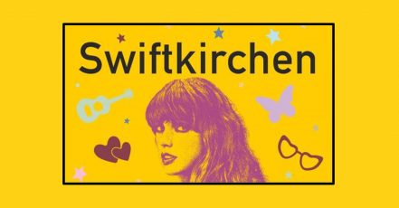The city of Gelsenkirchen, Germany, temporarily renames itself to Swiftkirchen celebrating the Taylor Swift concerts in the Arena AufSchalke from July 17th to 19th. (Copyright: City of Gelsenkirchen / source: www.gelsenkirchen.de)