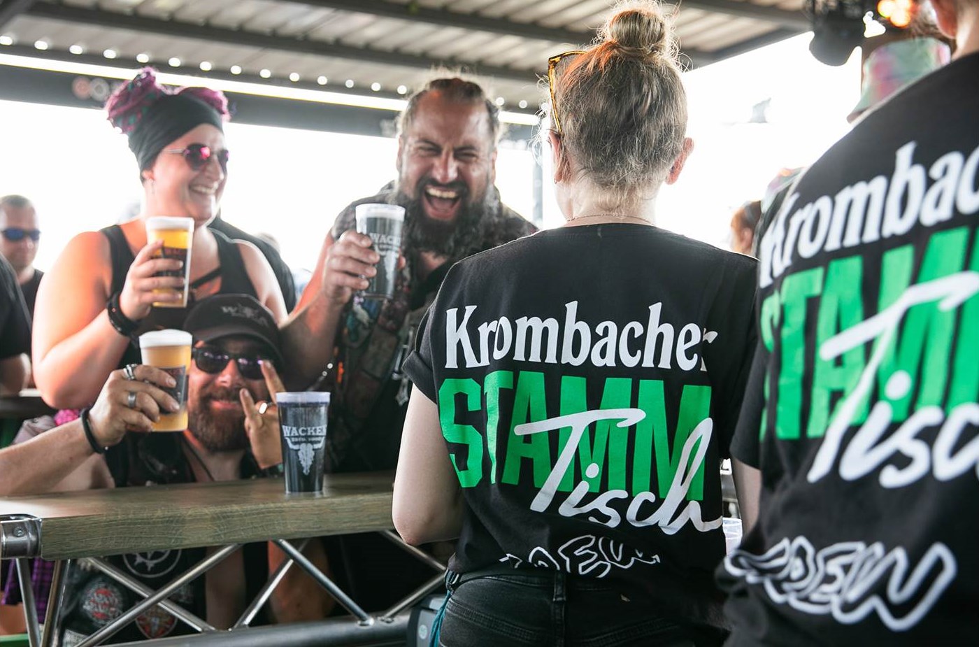  The Krombacher beer bar once again served as the central meeting point for metal fans at the Wacken Open Air Festival 2024 (Credits: Krombacher Brauerei GmbH & Co.)