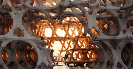 Barzakh by Wael Al Awar, exhibited at the Public Art Abu Dhabi Biennale 2024-2025 (Photo Credit: Lance Gerber)