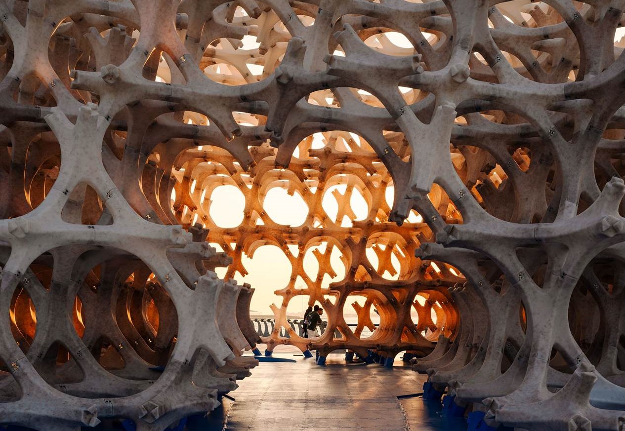 Barzakh by Wael Al Awar, exhibited at the Public Art Abu Dhabi Biennale 2024-2025 (Photo Credit: Lance Gerber)