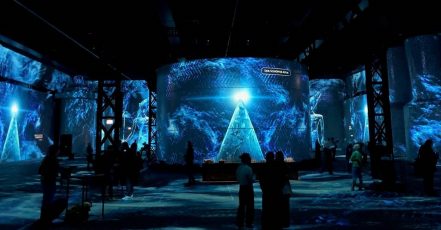 In the Realm of the Pharaohs (Im Reich der Pharaonen), Phoenix des Lumières, Dortmund. Scene from the immersive art exhibition, January 2025. (Photo: EventMasterBook.de x marketingScout.com Editorial Team)