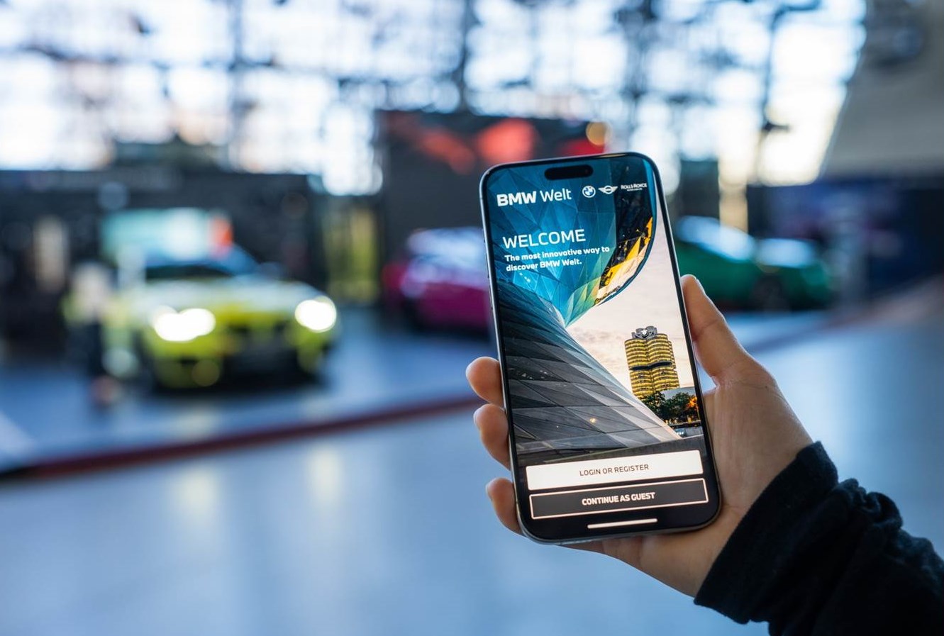 The new BMW Welt App enables immersive experiences on-site (Copyrights: BMW Group).