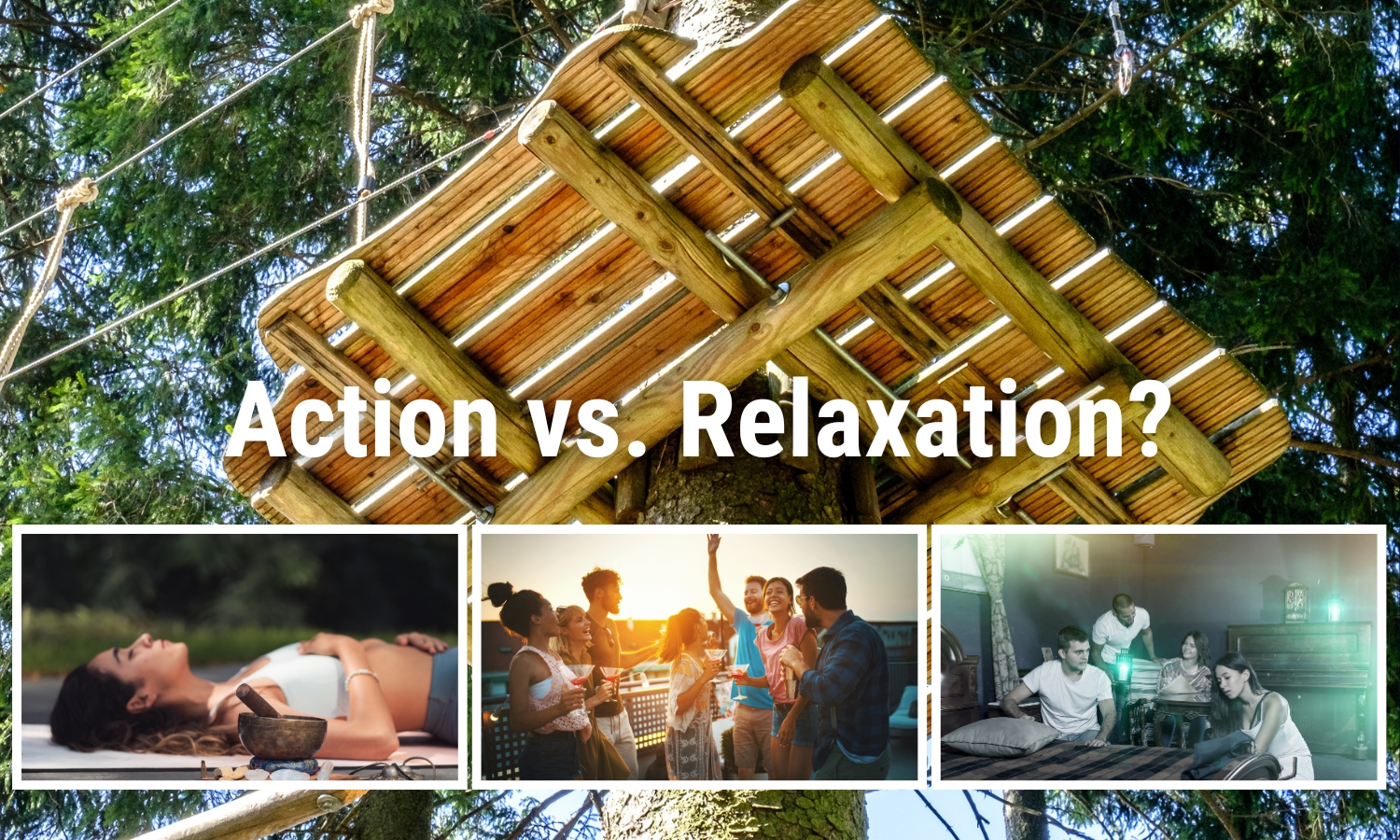 Action versus Relaxation – Supporting Programs for Business Events (Copyright: EventMasterBook.de Editorial team / Photos: Canva stock)