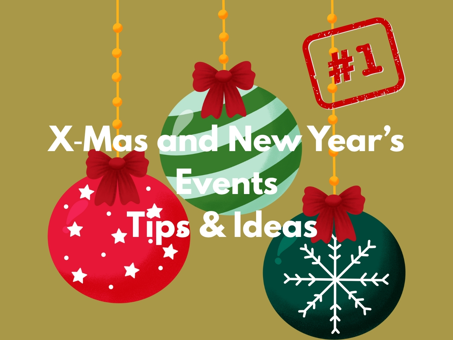 Key visual for the article series on X‑Mas and New Year's Events 2025-2026, Part 1 (Image design: EventMasterBook.de editorial team; Photo/graphic: Canva photo stock)