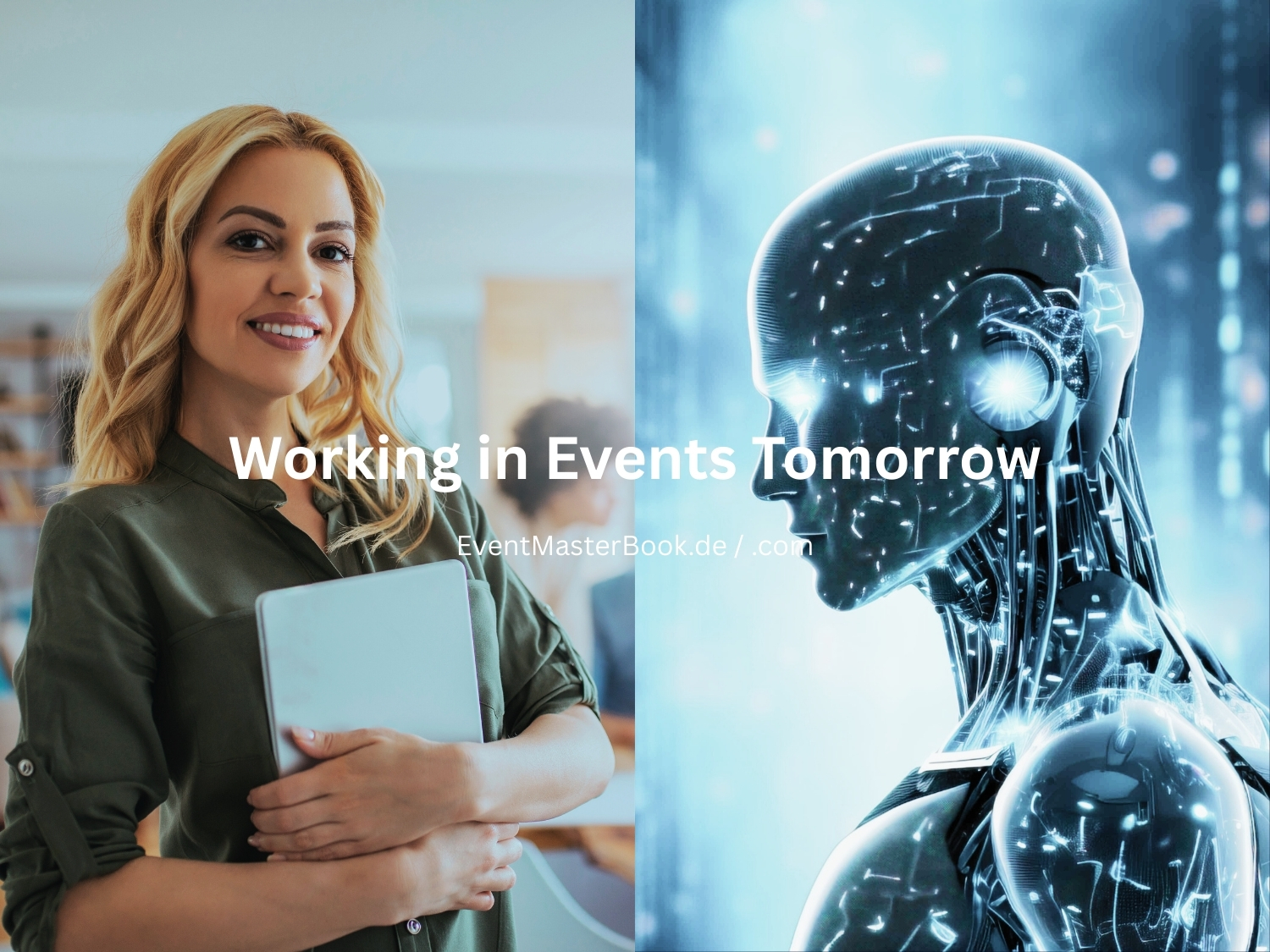 Working in Events Tomorrow – How AI Is Redefining Careers in the Event Industry (collage: EventMasterBook editorial team, photos: Canva stock)