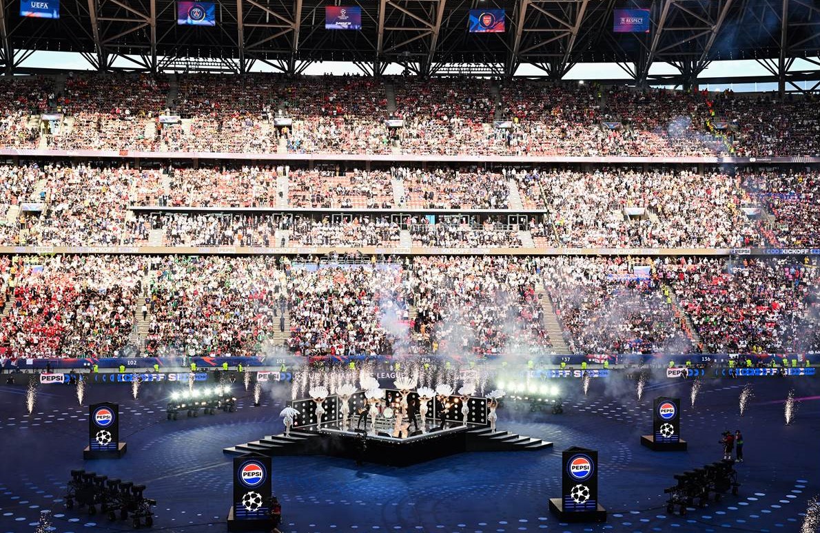 The Killers live at the Pepsi UEFA Champions League Final Kick Off Show 2026, Budapest (Source / Copyright: PepsiCo)