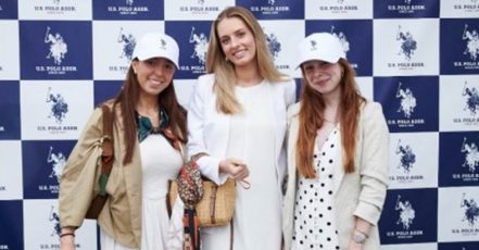 Festival guests posing in front of the U.S. Polo Assn. photo wall, Chestertons Polo in the Park Festival 2026, London (Photo / Copyright: Spot Me | submitted by: IR-WORLD.com Finanzkommunikation GmbH)