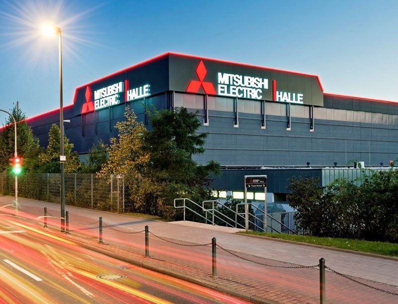 Exterior view of the Mitsubishi Electric HALLE in Düsseldorf, managed by D.LIVE. Photo: Jörg Eicker and Anke Hesse (Source: knw.net)