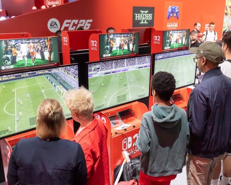 gamescom, impression from the Nintendo booth (Photo: Koelnmesse GmbH / gamescom / Harald Fleissner)