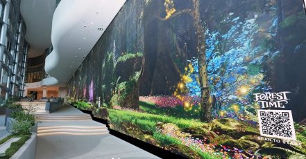 Start of the phygital Forest of Time experience at the new mixed-use destination Happitat Bangkok (Source/Credit: BoraBora Studios)