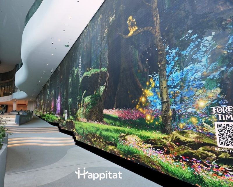 Start of the phygital Forest of Time experience at the new mixed-use destination Happitat Bangkok (Source/Credit: BoraBora Studios)