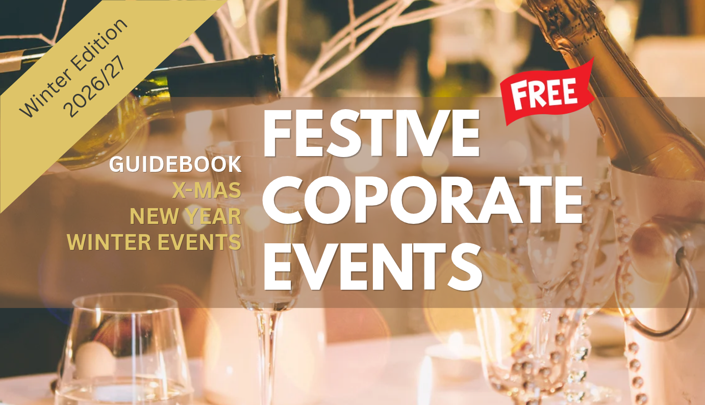 EventMaster.Club E-Book Visual – Festive Corporate Events, Winter Edition 2026-27 (Design: EventMaster.Club Editorial Team, Background Image: Canva Stock)